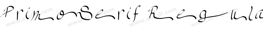 PrimoSerif Regular字体转换